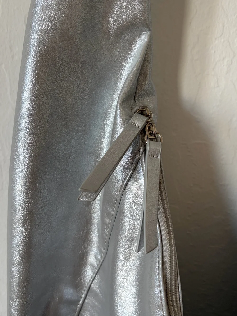 Urban Outfitters Silver Metallic Hobo Bag